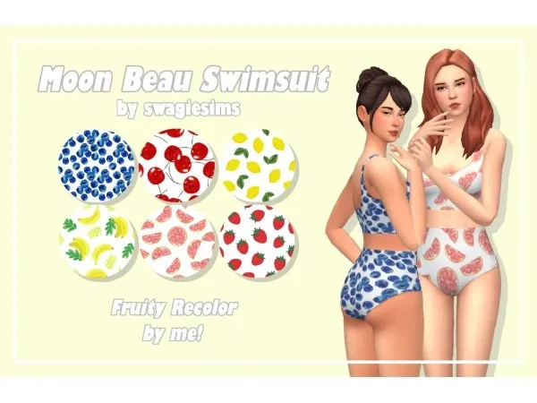 Alpha [Moon] Beau Swimsuit by simcietygirls - The Sims 4 Custom Content