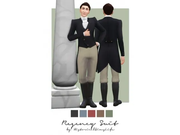 Maxis Match Regency Suit for Men by historicalsimslife - The Sims 4 Custom Content