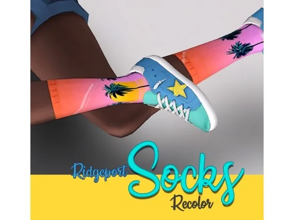 Maxis Match Ridgeports socks recolor by missrubybird - The Sims 4 Custom Content