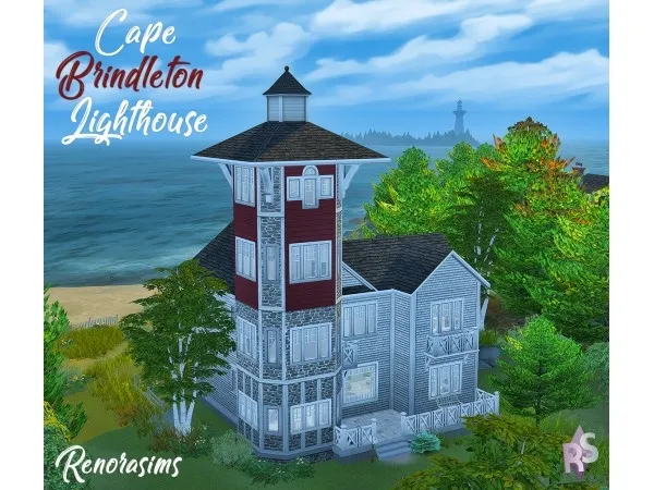 Maxis Match Cape Brindleton Lighthouse No by renorasims - The Sims 4 Custom Content