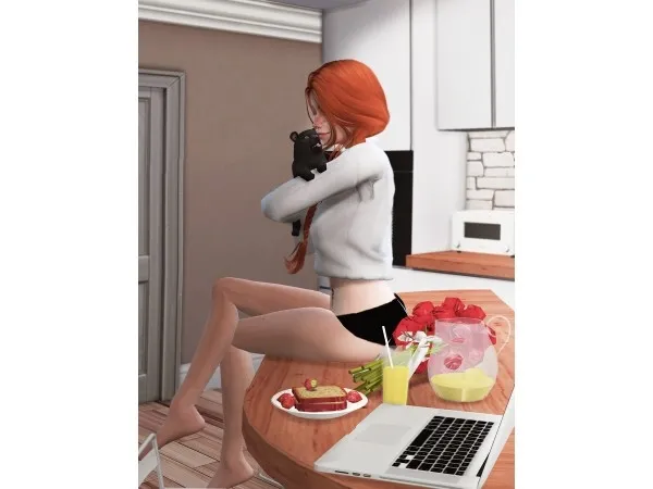 Alpha WITH MY PUPPY POSEPACK by ZIESIMS - The Sims 4 Custom Content