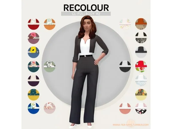Maxis Match CL FULLBODY 2 RECOLOUR tea sims by mana - The Sims 4 Custom Content