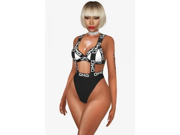 Maxis Match Nicki Minaj OMG Miami Swimwear by alecseycool - The Sims 4 Custom Content