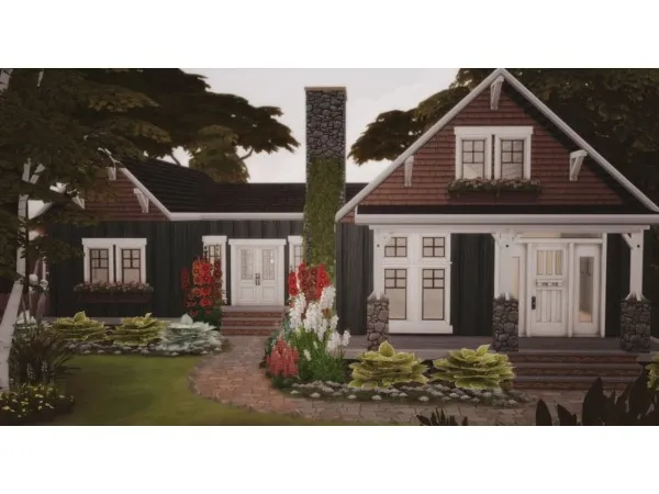 Maxis Match Bellflower Cabin sims by alcearosea - The Sims 4 Custom Content