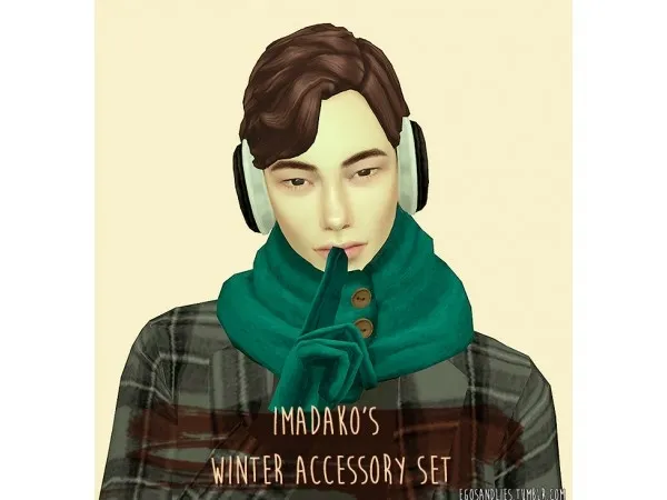 Alpha Winter Accessory Set recolor by egosandlies - The Sims 4 Custom Content