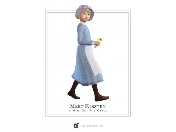 Maxis Match Meet Kirsten A Mini Set for Girls by linzlu - The Sims 4 Custom Content