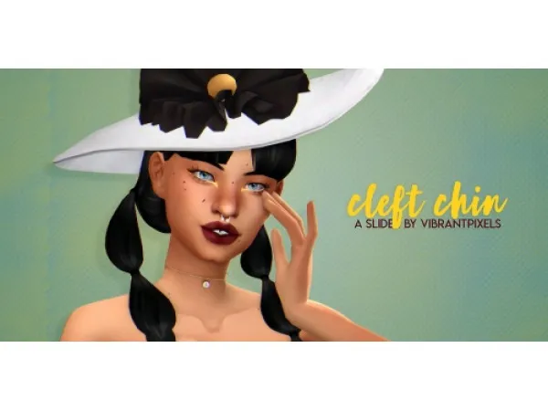 Maxis Match Cleft chin slider by vibrantpixels - The Sims 4 Custom Content