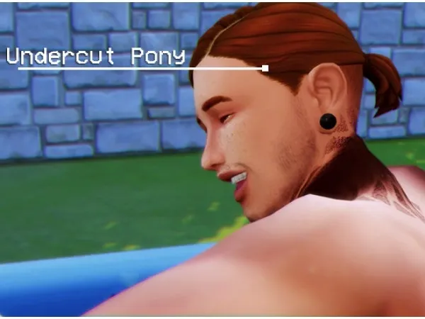 Maxis Match Undercut Pony by nemesyms - The Sims 4 Custom Content