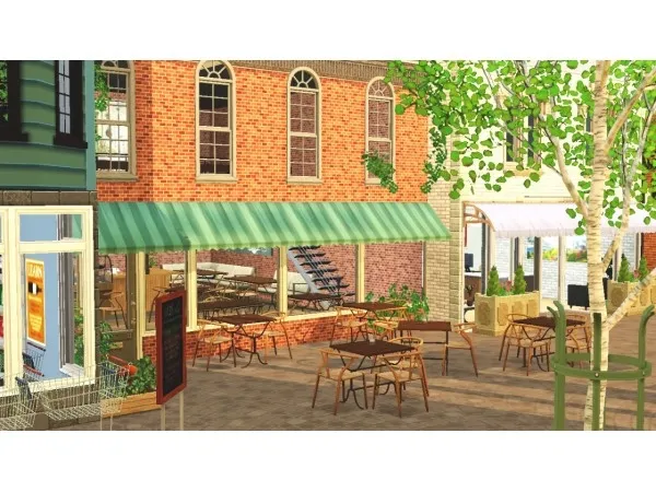 PARLIAMENT STREET SHOPS by crimsonium - The Sims 3 Custom Content