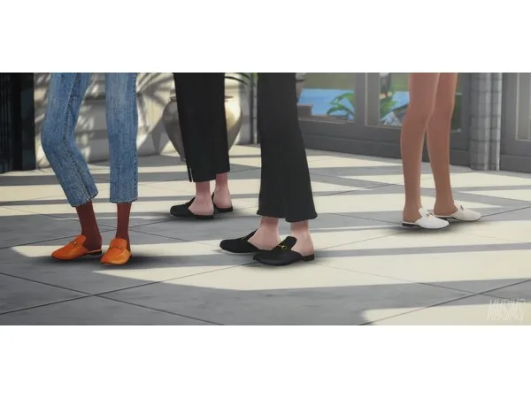 Alpha S4CC MMSIMS Gucci Princetown Slipper - The Sims 4 Custom Content