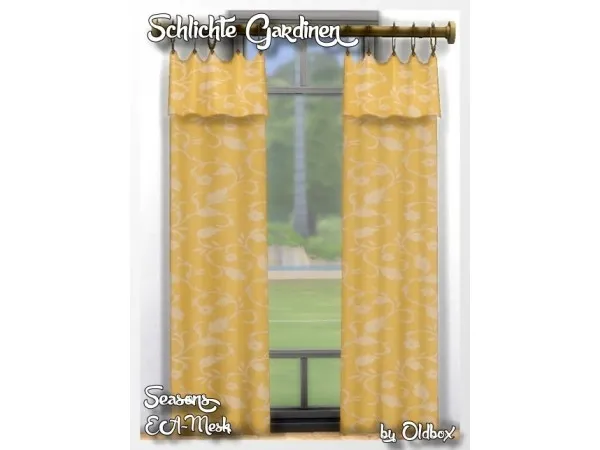 Alpha Curtains Seasons by oldbox1310 - The Sims 4 Custom Content