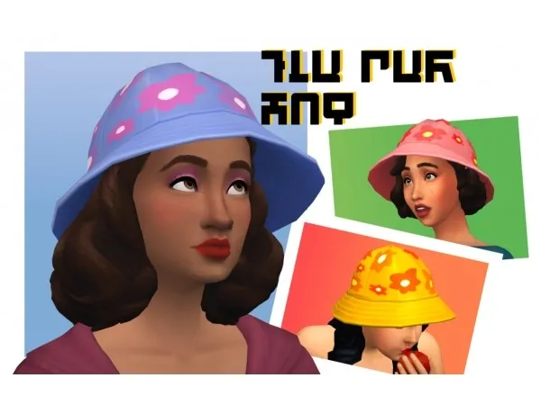 Maxis Match FLW PWR HAT by toxicfruit - The Sims 4 Custom Content