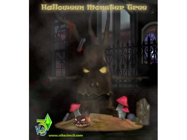 Halloween Monster Tree Set by Vitasims3 - The Sims 3 Custom Content