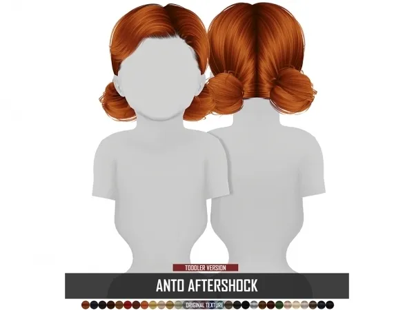 Alpha ANTO AFTERSHOCK HAIR TODDLER VERSION by redheadsims - The Sims 4 Custom Content