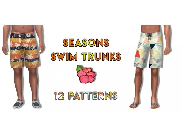Maxis Match Fun in the Sun Trunks by calisimgirl - The Sims 4 Custom Content