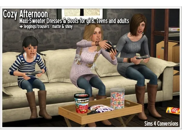Sims 4 to 3 Maxi Sweater Dress more by aroundthesims3 - The Sims 3 Custom Content
