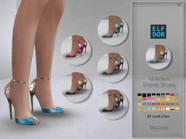 Alpha Madlen Daniel Shoes Recolor by elfdor - The Sims 4 Custom Content