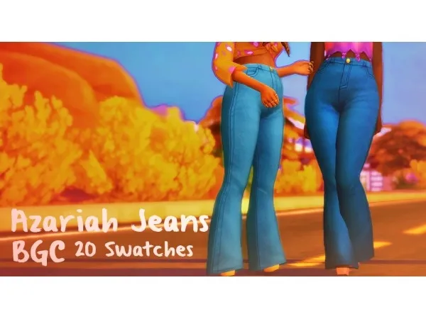 Maxis Match Azariah Jeans by pinealexple - The Sims 4 Custom Content