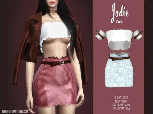 Alpha BR sims Jodie Outfit - The Sims 4 Custom Content