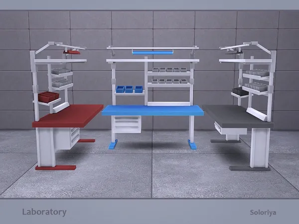 Laboratory Desk v2 - The Sims 4 Custom Content
