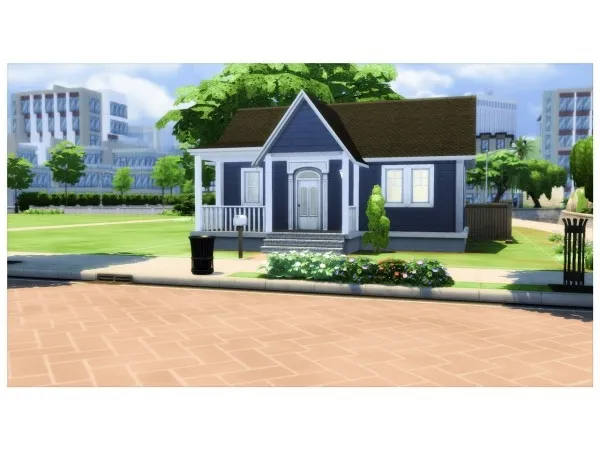 Maxis Match SMALL STARTER HOUSE No by rainyssims - The Sims 4 Custom Content