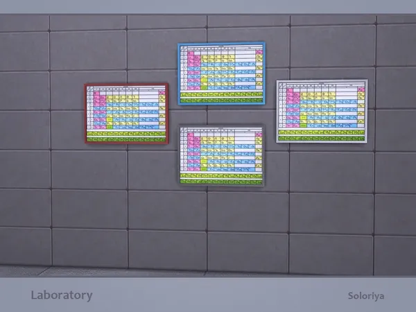 Laboratory Periodic Table - The Sims 4 Custom Content