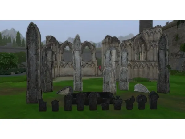 Alpha Witcher 2 Elven Cemetery by dravenxivuk - The Sims 4 Custom Content