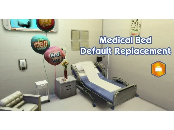 Maxis Match Hospital Bed Replacement by IvkaSims - The Sims 4 Custom Content