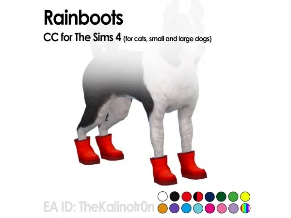 Maxis Match Rainboots thesims by kalino - The Sims 4 Custom Content