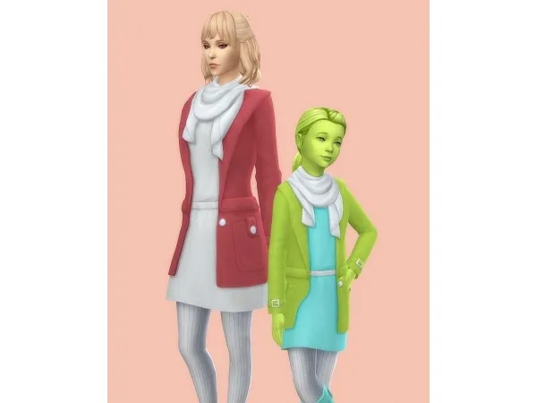 Maxis Match Winter Coat by yuuletidesimming - The Sims 4 Custom Content