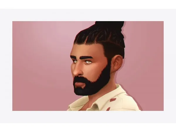 Maxis Match Qwertysims Undercut Dreads Black Override - The Sims 4 Custom Content