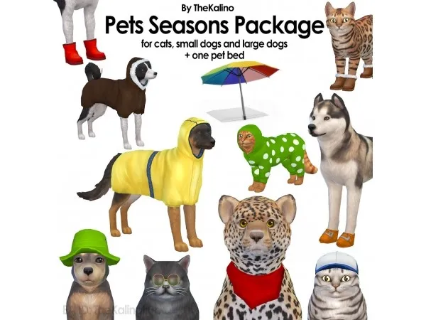 Maxis Match Pets Seasons Package thesims by kalino - The Sims 4 Custom Content