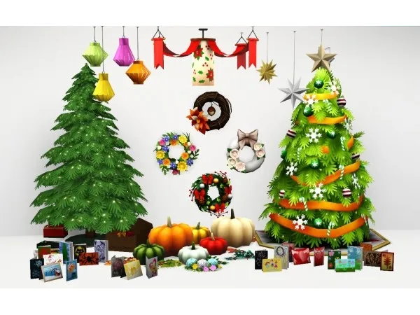 Around Sims 4 to 3 Seasonal decorations - The Sims 3 Custom Content