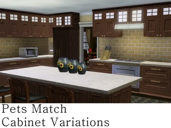 MZ_Pets Match Cabinet Variations - The Sims 3 Custom Content