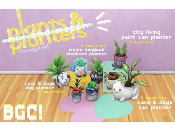 Maxis Match Mix and match plants and planters by - The Sims 4 Custom Content