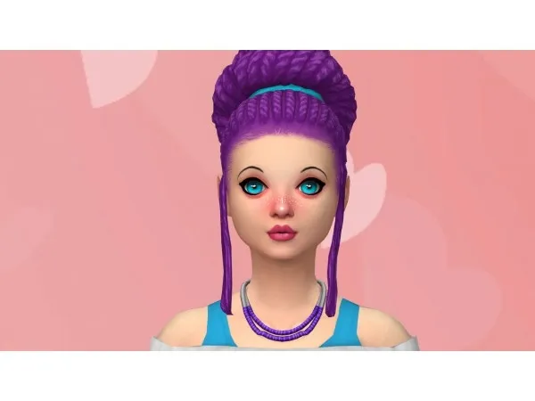 Alpha Pixelore Organic Hairline recolor by anastacialove - The Sims 4 Custom Content