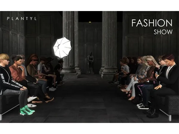 Alpha FASHION SHOW POSES SET FOR ATTENDEES by plantyl - The Sims 4 Custom Content