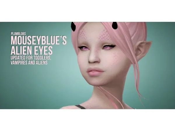 Maxis Match Plumblobs Mousey Blue Alien Eyes 2T4 Conversion by simsfinds - The Sims 4 Custom Content