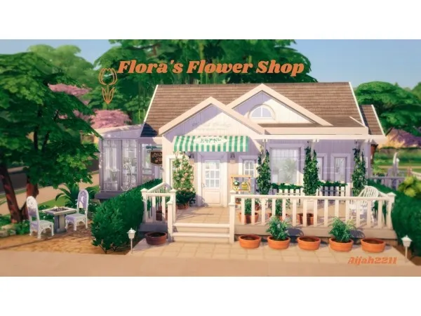 Maxis Match Floras Flower Shop by isegrimsims - The Sims 4 Custom Content