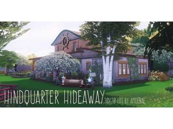 Maxis Match HINDQUARTER HIDEAWAY by pictureamoebae - The Sims 4 Custom Content