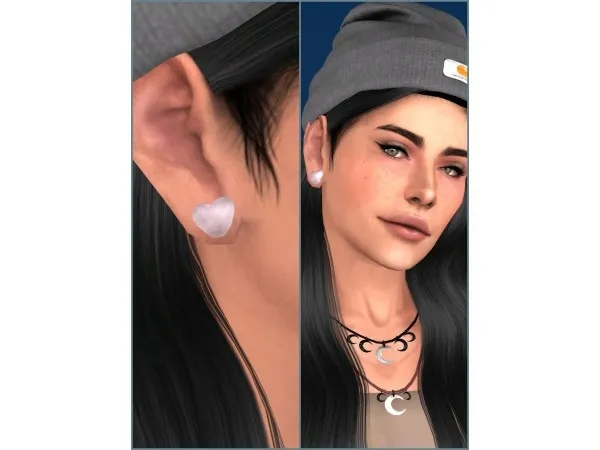 Mix Ear preset for flesh tunnel 2 flesh tunnels creations by pw - The Sims 4 Custom Content