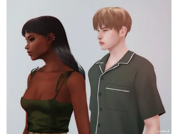 Alpha MMSIMS Hair 14 Oversleep 15 Sunday Morning - The Sims 4 Custom Content