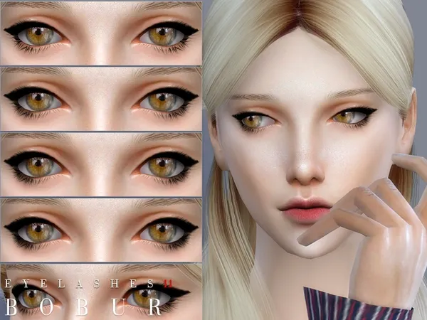 Alpha Bobur Eyelashes 11 - The Sims 4 Custom Content