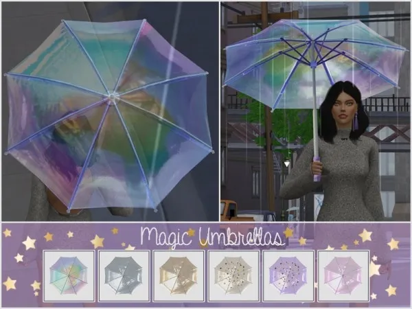 Mix Magic Umbrella For The Seasons by giuliettasims - The Sims 4 Custom Content