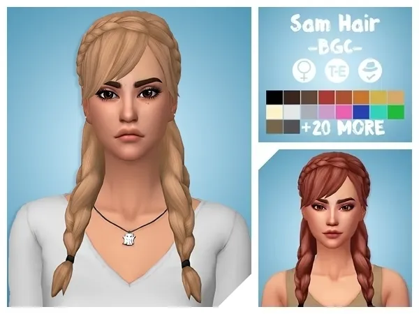 Maxis Match Sam Hair by aharris00britney - The Sims 4 Custom Content