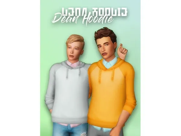 Maxis Match The Dean Hoodie by champslezsims - The Sims 4 Custom Content
