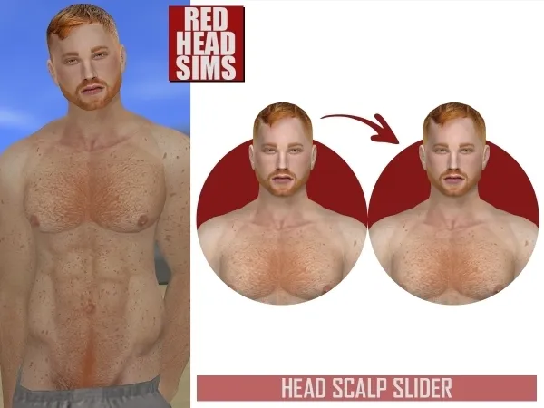 Mix HEAD SCALP SLIDER - The Sims 4 Custom Content