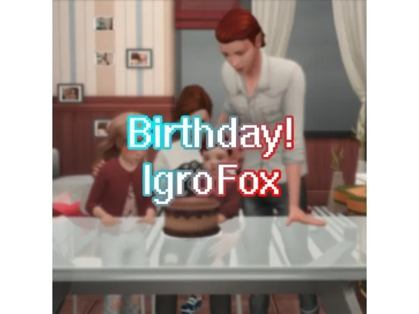 Alpha Poses Birthday by igrofox - The Sims 4 Custom Content