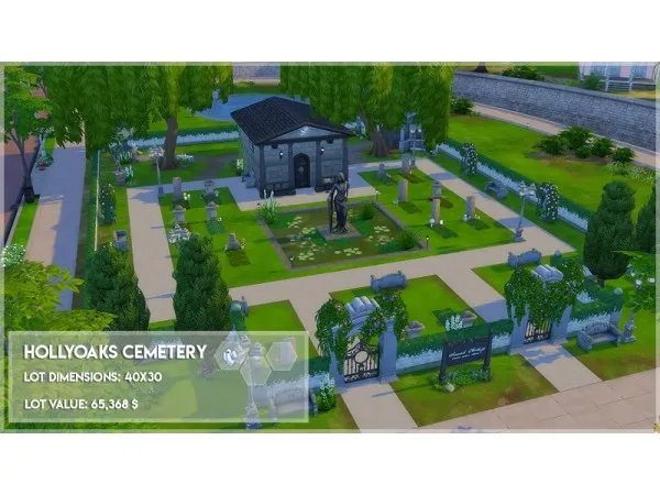 Mix Hollyoaks Cemetery by chippedcupanddustybooks - The Sims 4 Custom Content
