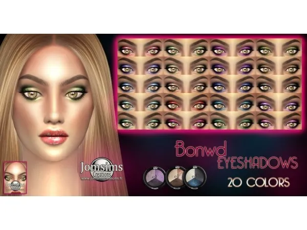 Alpha Goodwd eyeshadows by jomsims - The Sims 4 Custom Content